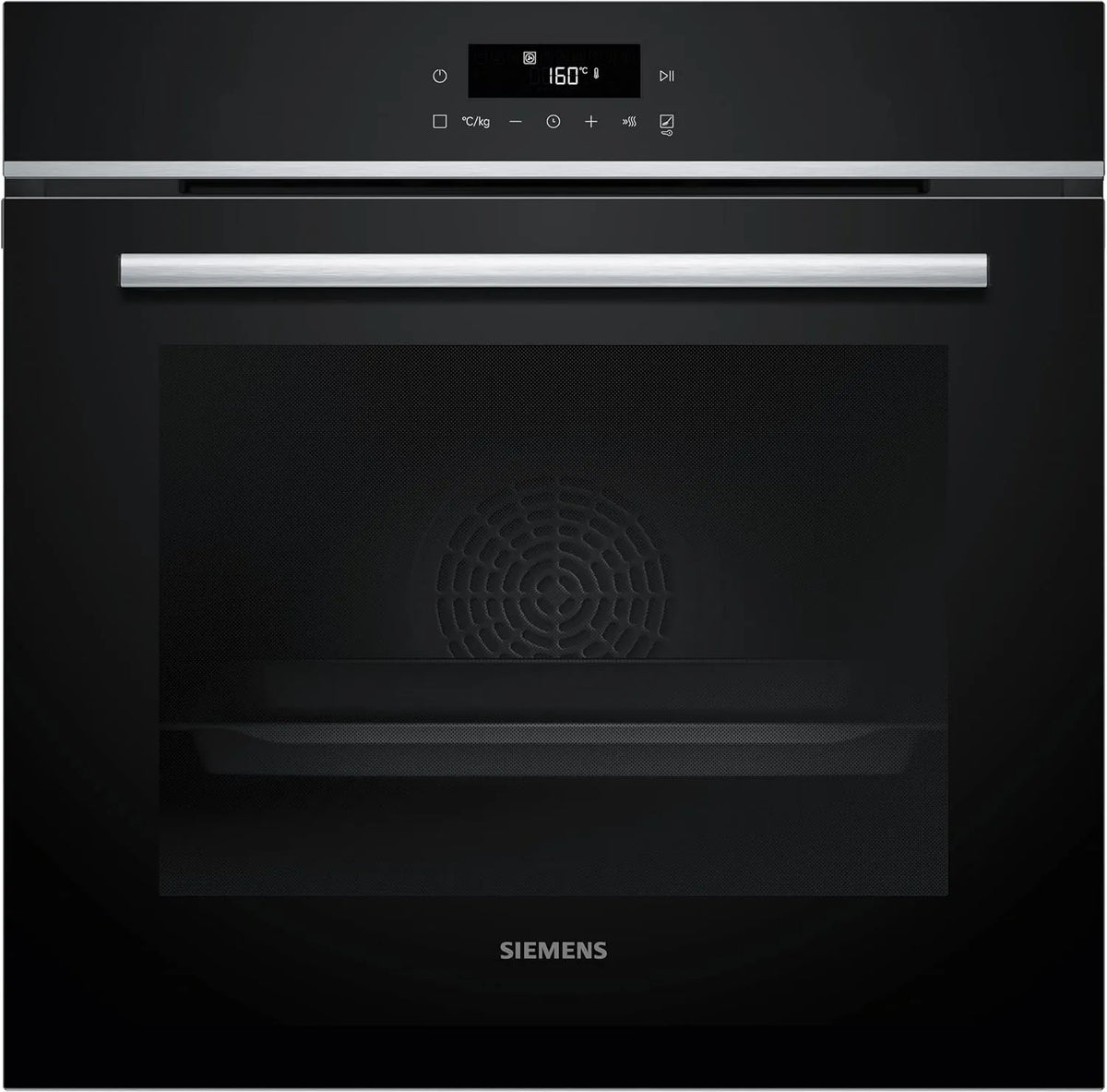 Siemens Backofen HB572ABS3 iQ300 cookControl10, 3D Heißluft, activeClean Pyrolyse Selbstreinigung, Schnellaufheizung, Edelstahl, Einbau 60 x 60 cm