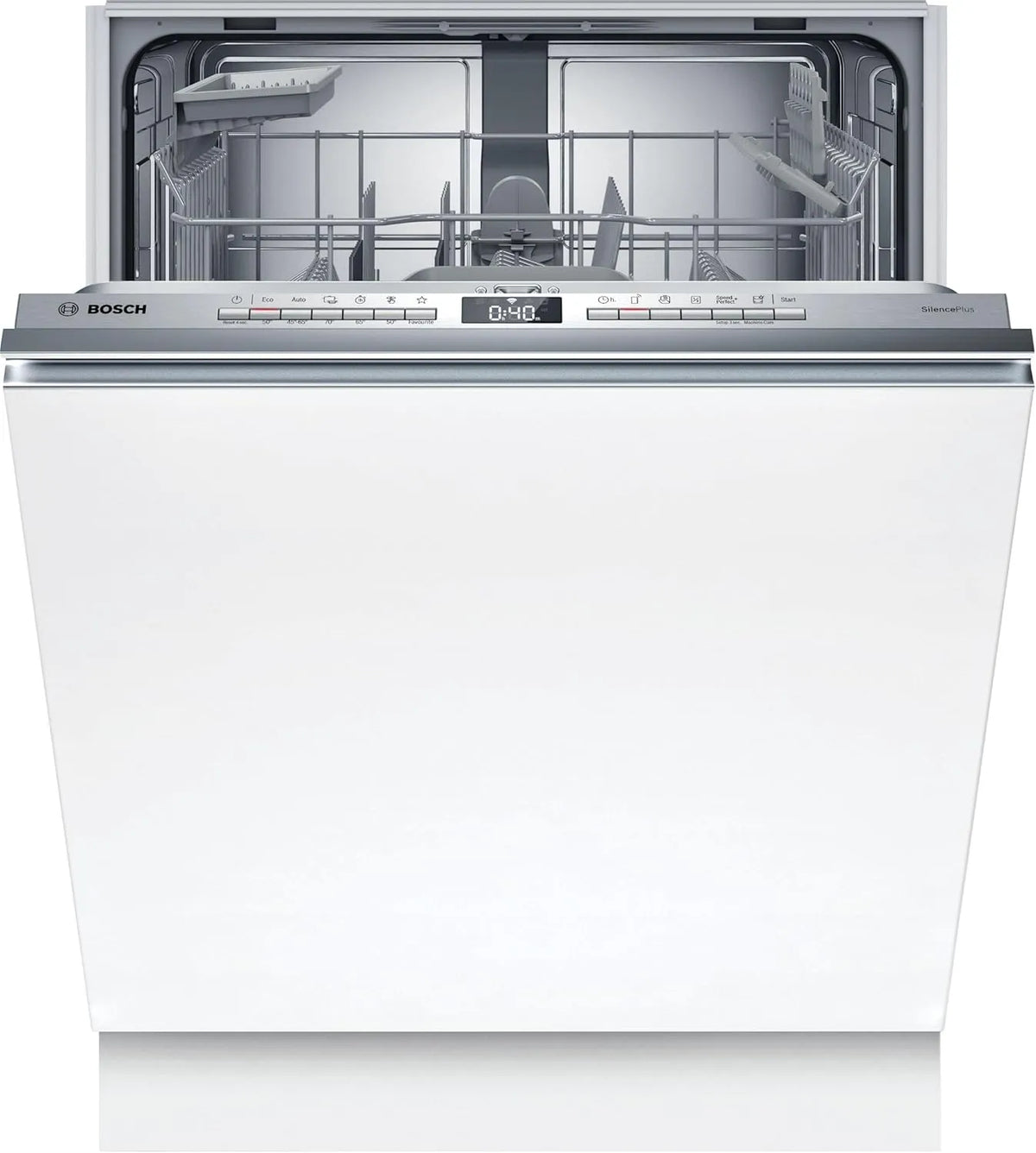 Bosch Geschirrspüler SMV4ETX08E, Serie 4, Smarter Vollintegriert 60 cm, Spülmaschine mit Programmassistent, ckkorb, besonders Leise, Rackmatic