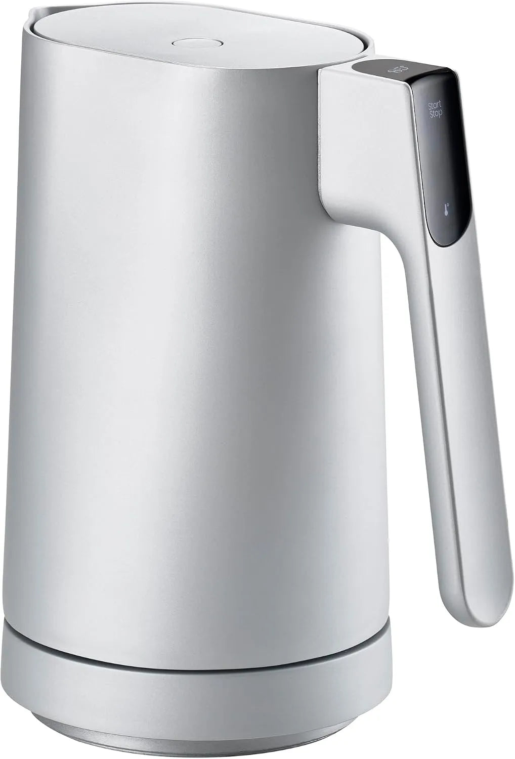 Wasserkocher Jacob Jensen Elektrischer, Fassungsvermögen 1,2 Liter, Signalton, BPA-Frei, mit Temperatureinstellung von 70°C bis 100°C, Silber