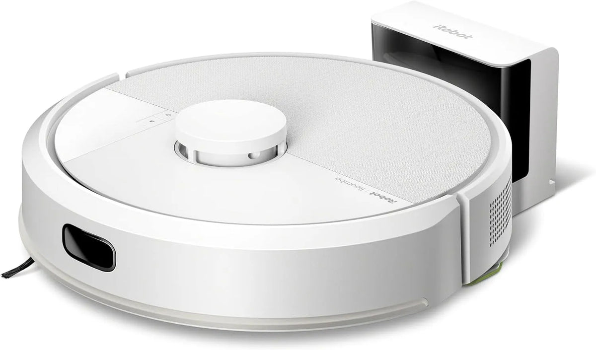 105 Combo iRobot Roomba, 7000Pa, Saugen + Wischen, Umfährt Hinderniss, Aufladen und Fortfahren, Weiß, 120 mins- SmartScrub, Clearview LiDAR, App