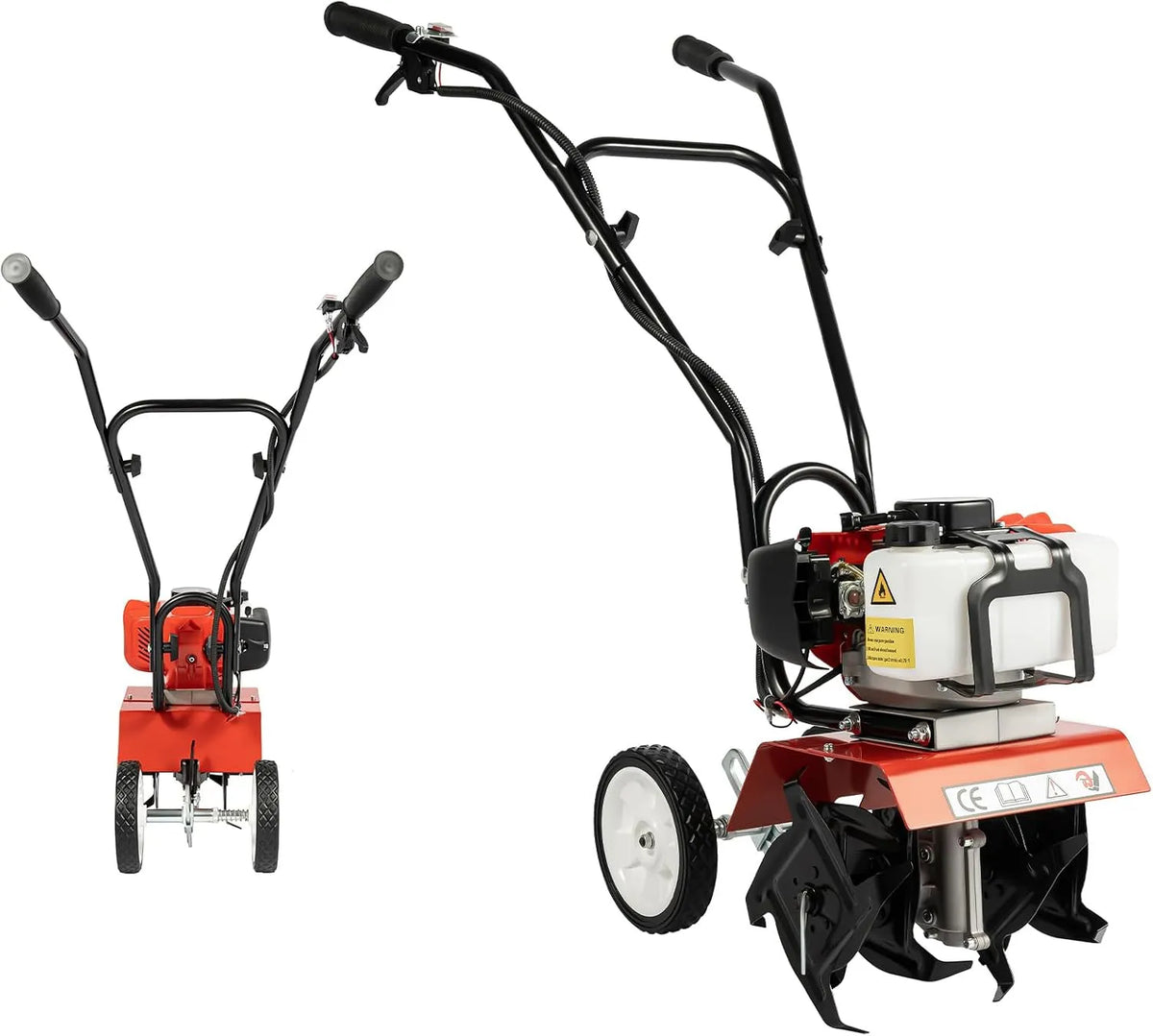 Modell 2-Takt 52CC Gartenfräse Benzin Benzin Gartenfräse Gartenhacke Motorhacke Bodenfräse Kultivator, Motorhacke Bodenfräse Kultivator 6500 RPM