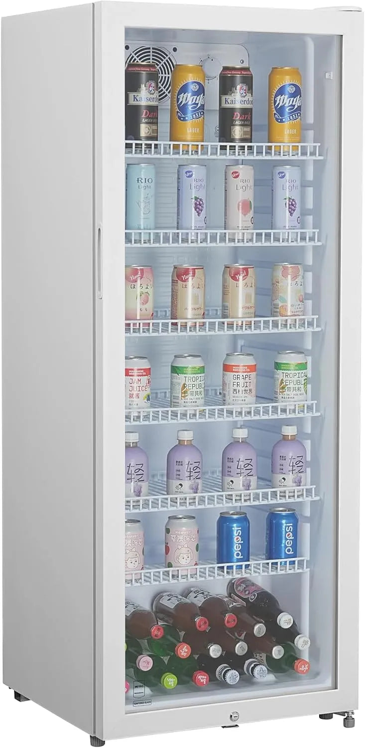 Kühlschrank GSC4240, METRO Professional Getränkekühlschrank, 237 L, Leistung 110 W, 6 verstellbaren Einlegeböden, weiß