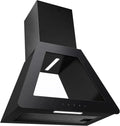 PKM Dunstabzugshaube P1-60BBTX, Wandhaube, Wandesse, LED Beleuchtung, Breite 60 cm, Designerhaube, schwarzes Glas
