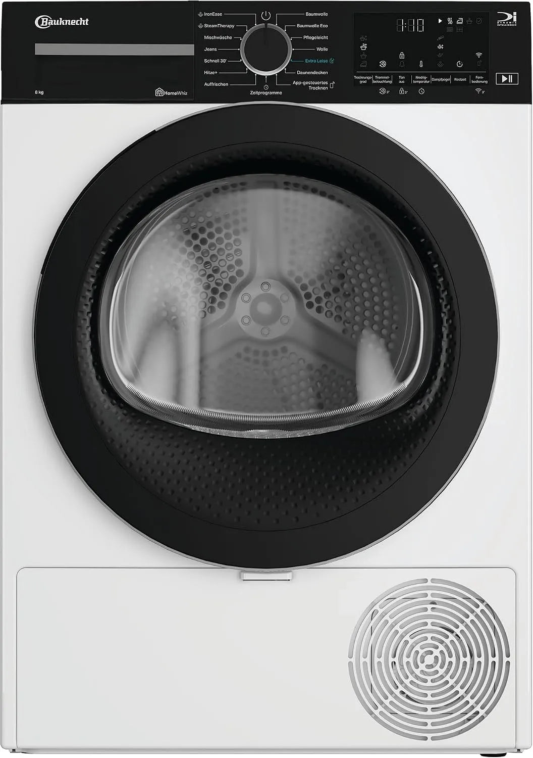 Bauknecht Wärmepumpentrockner, Gewicht 8 kg, Precision Dry, IronEase, Silent Spin, HomeWhiz App, BD IS 8C WBS, EEK C, Intelligentes Trocknen