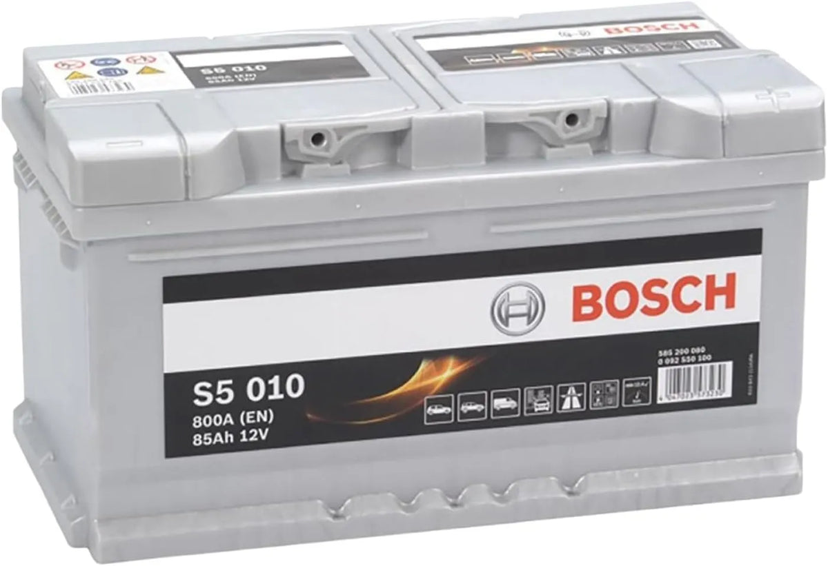 Bosch Modell 85A, 85A S5010, Autobatterie, 85A/h, 800A, für Fahrzeuge ohne Start-Stopp-System, Blei-Säure-Technologie
