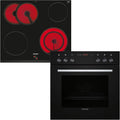 Siemens Kochfeld EQ110KA1B iQ100, 59,4 cm breit, 3D Heißluft, Herd-Glaskeramik -Kombination, herdgesteuert, Schnellaufheizung, zuschaltbare Bräterzone