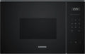 Siemens Mikrowelle BF525LMB1 iQ500, Maße 59 x 38 cm, 25,5 cm Drehteller, Leistung 800W, Fassungsvermögen 20L Garraum Edelstahl, Einbau, in Schwarz