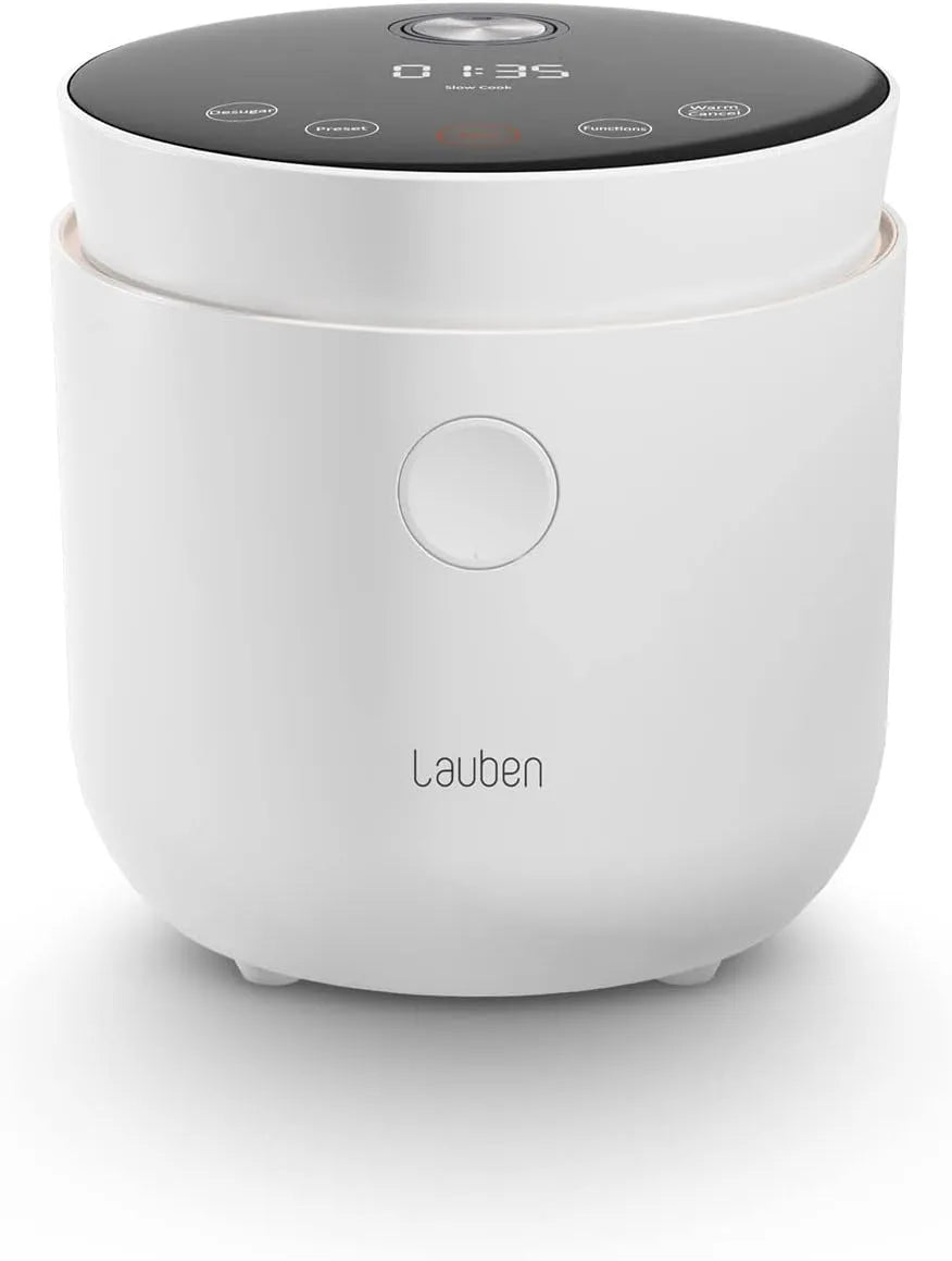 Sugar Reiskocher Rice Cooker mit Low-Sugar-Funktion Lauben Low, Fassungsvermögen 1,5l, verzögerter Start, Warmhalten, Antihaftbeschichtung, White
