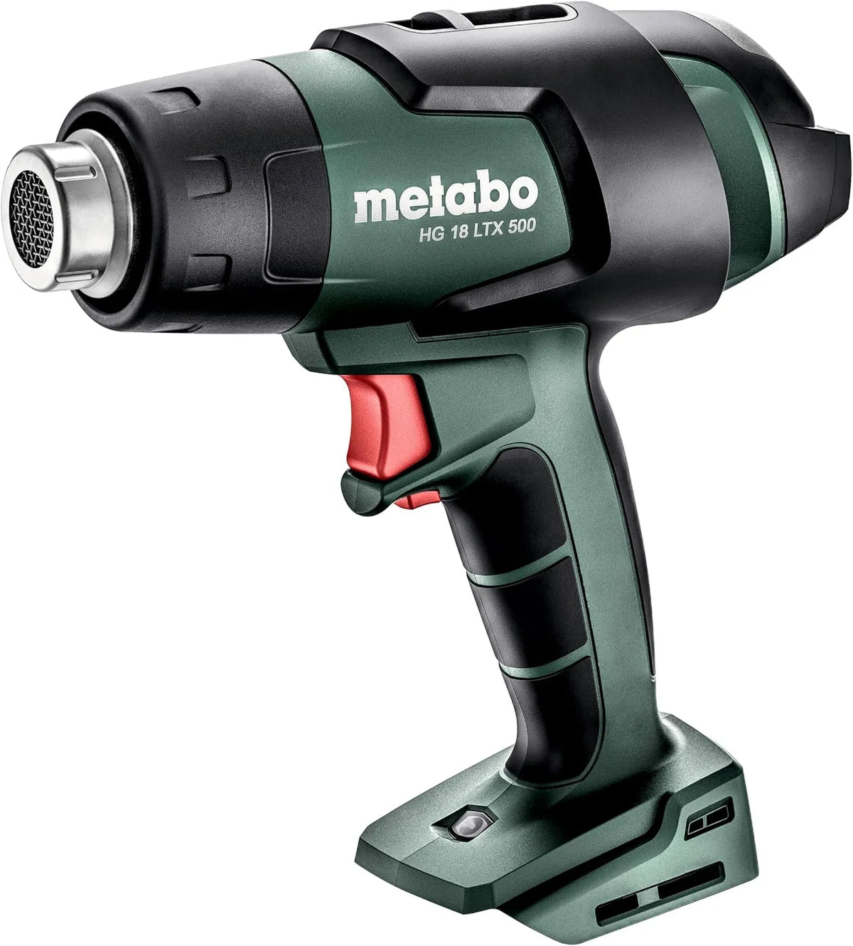 Metabo Akku-Heißluftgebläse 500 HG 18 LTX 610502850, Spannung 18 V, Leichtes Heißluftgebläse für leistungsstarke Hitze, Ohne Akku und Ladegerät
