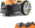 Rasenmäher, mit 2Ah Akku Kompaktmodell Einsteiger-Modell, Lawnmaster OcuMow Mähroboter kabellos 80 ㎡ Roboter, ohne Begrenzungskabel