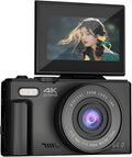 Kamera, 3 Zoll x 180° klappbarer IPS Bildschirm, 4K Digitalkamera für Fotografie, 64 MP Vlogging für YouTube, Retro Kompakte akkubetrieben