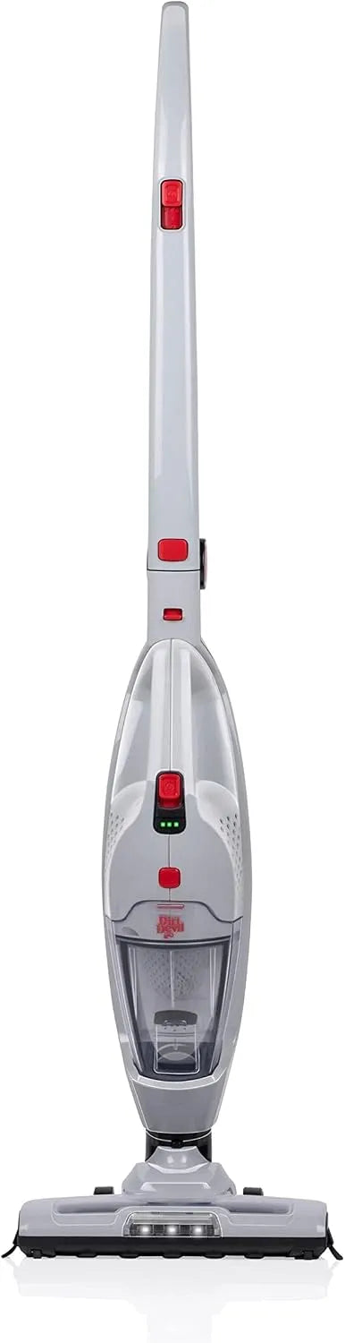 Staubsauger DD9007, Dirt Devil 2-in-1 Akku, Stielstaubsauger 105W, bis zu 38 minuten Akkulaufzeit, Kabelloser mit Wandmontage, Rot