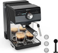 Krups Espresso-Siebträgermaschine XP384G10, Authentic+ Espresso, raffiniertes Design, inklusive. umfangreichem Zubehör, Edelstahl, 15 bar, Dampfdüse
