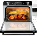 Heißluftfritteuse, mit Rotisserie 16 in 1 Multifunktion XXL Tischofen LED, Smart Panel 7 Zubehör Set, Tischkonvektionstosterofen 36L Groß