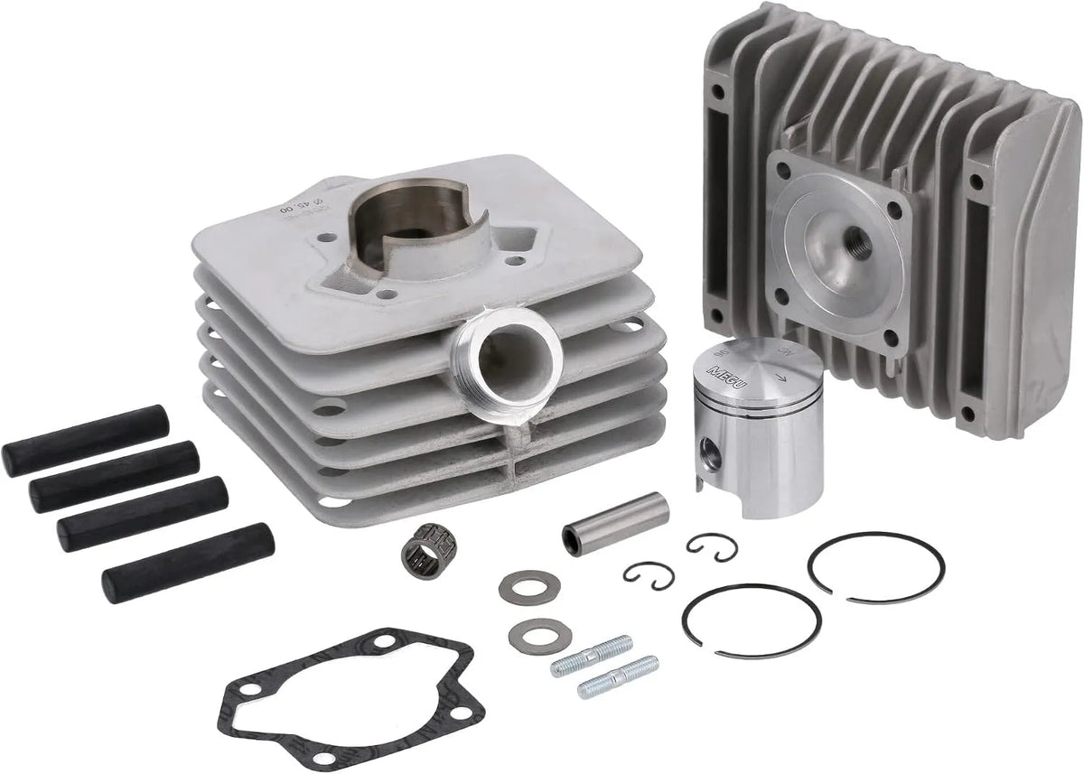 Modell komplett mit Zylinderkopf S70 SR80-70ccm Set: Zylinder, Ø=45,00mm, Kolben, NPC-Beschichtung