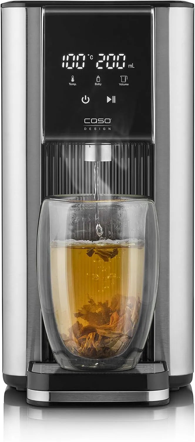 Caso Leistung 2600W HW 620, 40-100°C, Fassungsvermögen 2,5L Tank, Energiesparend, Edelstahl, Entkalkungserinnerung, 7 Mengenausgaben, Babyfunktion