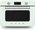Smeg Backofen COF01PGEU, 10 Kochfunktionen, Dampf-Kombibackofen, Dampfgaren, Pastellgrün, 1800 W Leistung, 33 automatische Rezepte, abnehmbarer Tank
