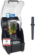 Standmixer 6-Klingen-System, mit BPA-freiem 1,5L Behälter & aus Edelstahl I ideal für Smoothies I, Motor I in Schwarz, mit 3 PS