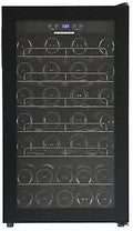 Kühlschrank HRV-A118DRM40, Fassungsvermögen 118 l, Fassungsvermögen 750 ml, ca. 40 Flaschen, 8 Holzablagen, 5 Jahre, Weinkühlschrank, Energieklasse G