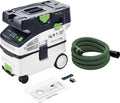 CTLC MIDI I-Basic CLEANTEC Festool Akku-Absaugmobil, mit Hauptfilter, Saugschlauch glatt Ø 27/32 x 3,5 m, Sauger-Fernbedienung, SELFCLEAN Filtersack