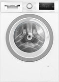 Bosch Waschmaschine WAN28127 1400, Breite 60cm, UpM, EcoSilence Drive, Weiß, Serie 4, Frontbeladung mit 8kg Fassungsvermögen, Active Water Plus