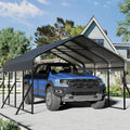 Carport, Maße 30,5 x 50,8 cm, Baldachin, strapazierfähig, Metall mit verstärkter Struktur und Boden, Outdoor-Garage, Auto-Unterstand, Boot