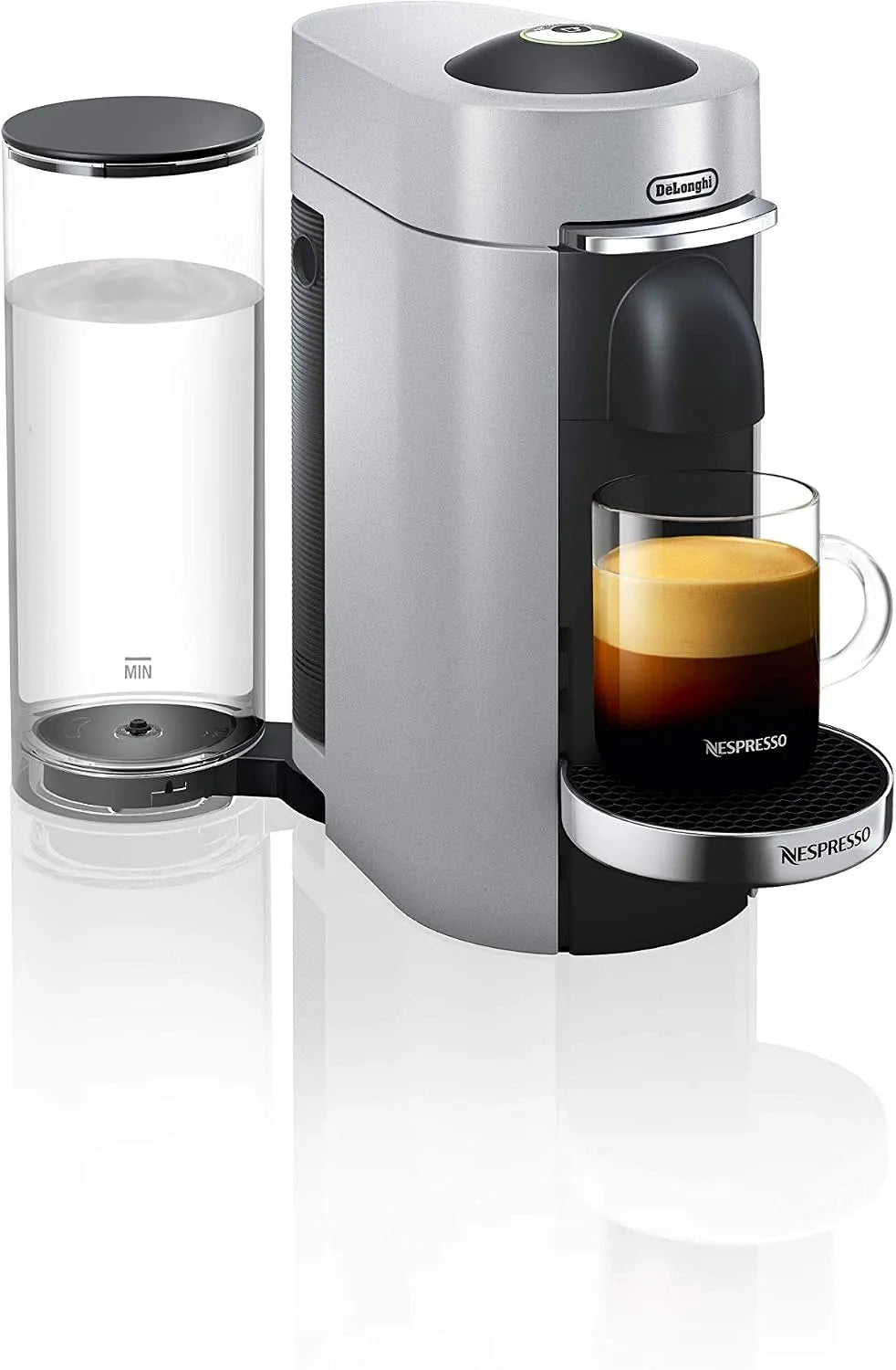 Nespresso De'Longhi Modell ENV 155 155.S, Fassungsvermögen 1,7 L,.S Vertuo Plus, inklusive. Willkommenspaket mit 12 Kapseln, Kaffeekapselmaschine