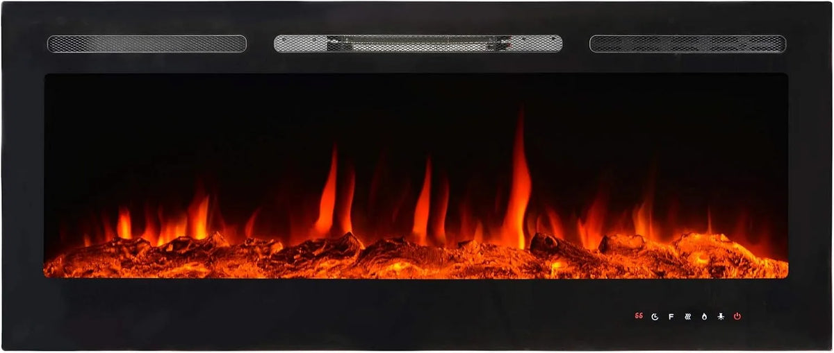 Elektrokamin AY 629, 900/1800 W, 'LUZERN' von El Fuego Kaminofen Dekokamin, mit thermischem Überhitzungsschutz, Timerfunktion, Thermostatst