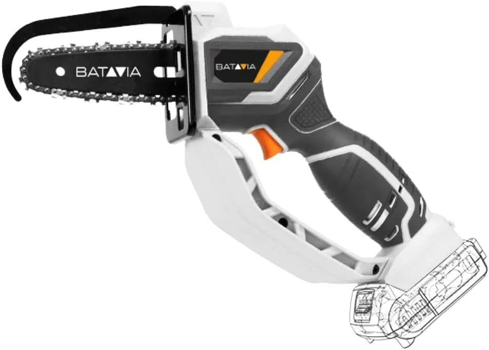 Akku-Kettensäge, 1x 2,0 Ah Akku + Lader im Karton, Batavia 18V NEXXSAW V2