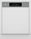 Beko Geschirrspüler BDSN36550XP, Breite 60 cm, für 15 Maßgedecke, 6 Betriebsprogramme, 6 Zusatzfunktionen, 3 Spülebenen, einbau und teilintegriert