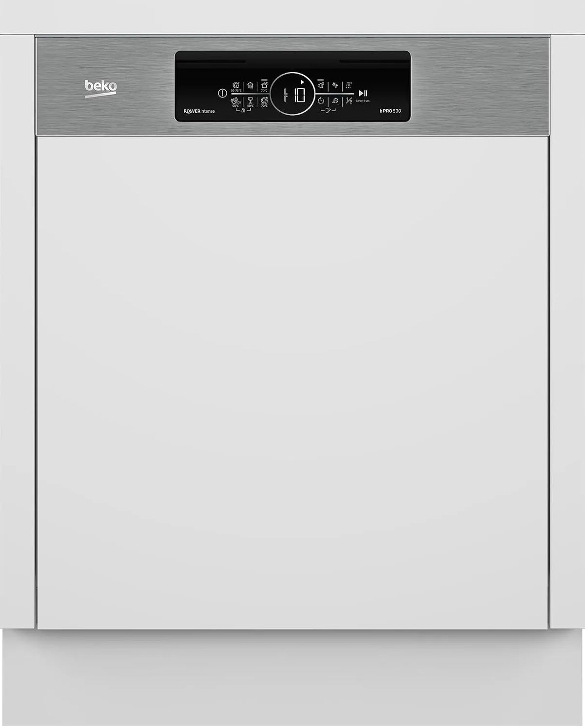 Beko Geschirrspüler BDSN36550XP, Breite 60 cm, für 15 Maßgedecke, 6 Betriebsprogramme, 6 Zusatzfunktionen, 3 Spülebenen, einbau und teilintegriert
