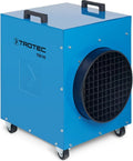 Trotec Bauheizer, Heizleistung 0,1 kW TDE 95, Leistung 9 kW, Luftmenge 1074 m³/h, Heizgebläse elektrisch für Baustelle