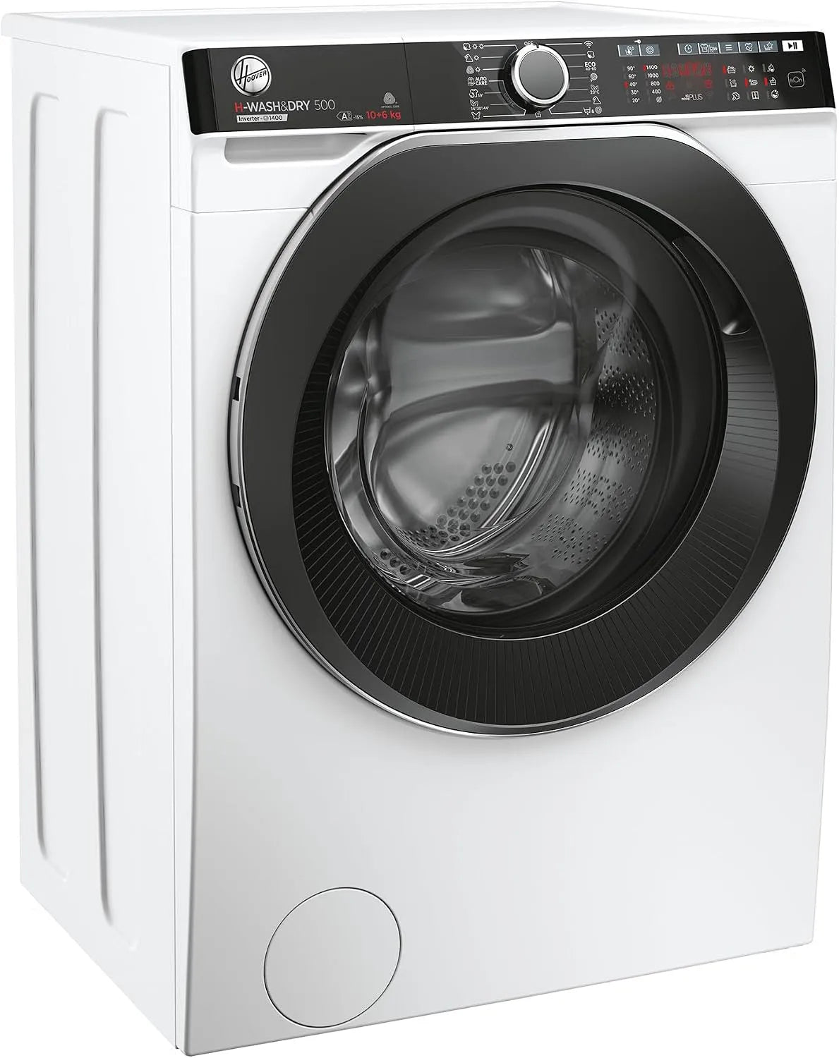 Hoover Waschtrockner HDP4106AMBC7/1-S 1400, Gewicht 6 kg trocknen, Dampffunktion, hOn-App, Weiß, Gewicht 10 kg waschen, Active Steam, min.