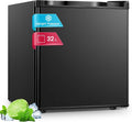 FOHERE Gefrierschrank, Fassungsvermögen 32L Arbeitsplatte Mini, mit Wendbarer Tür und 7 Einstellbaren Temperaturen, Kompakter Aufrechter, Schlafsäle