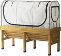 Gewächshaus, Weiß, VegTrug Mittelgroßes Gewächshausgestell & Multiabdeckungs-Set