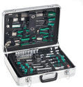 Modell Werkzeugkoffer M29075 Brüder Mannesmann, aus Aluminium, Zangen, Steckschlüsselsatz, 108-teilig, Werkzeug aus Chrom-Vanadium-Stahl, Bitsatz