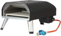 Gasgrill, Leistung 4 kW, BBQ-Toro Gas Pizzaofen mit Thermometer, mobiler Pizza Ofen, mit Pizzastein, Gasofen, Outdoor Pizzaofen, Camping