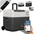 Kompressor Arebos, Kühlbox mit Rollen 39 Liter, 12/24 V 230V, Mobile Kühltruhe mit USB-Anschluss, bis -20 °C, für Auto, LKW, Camping, Boot