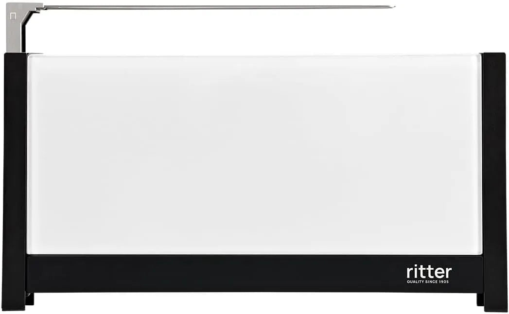 Toaster, ritter volcano 5 Langschlitz mit Brötchenaufsatz, extra schmal, Made in Germany, Weiß