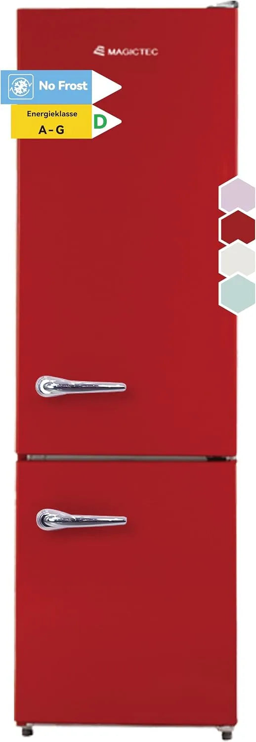 Kühlschrank MDRF250WE-RE magictec Retro, Breite 179cm, Fassungsvermögen 236L, Fassungsvermögen 168L, Fassungsvermögen 68L, Modell 168L, Total No Frost