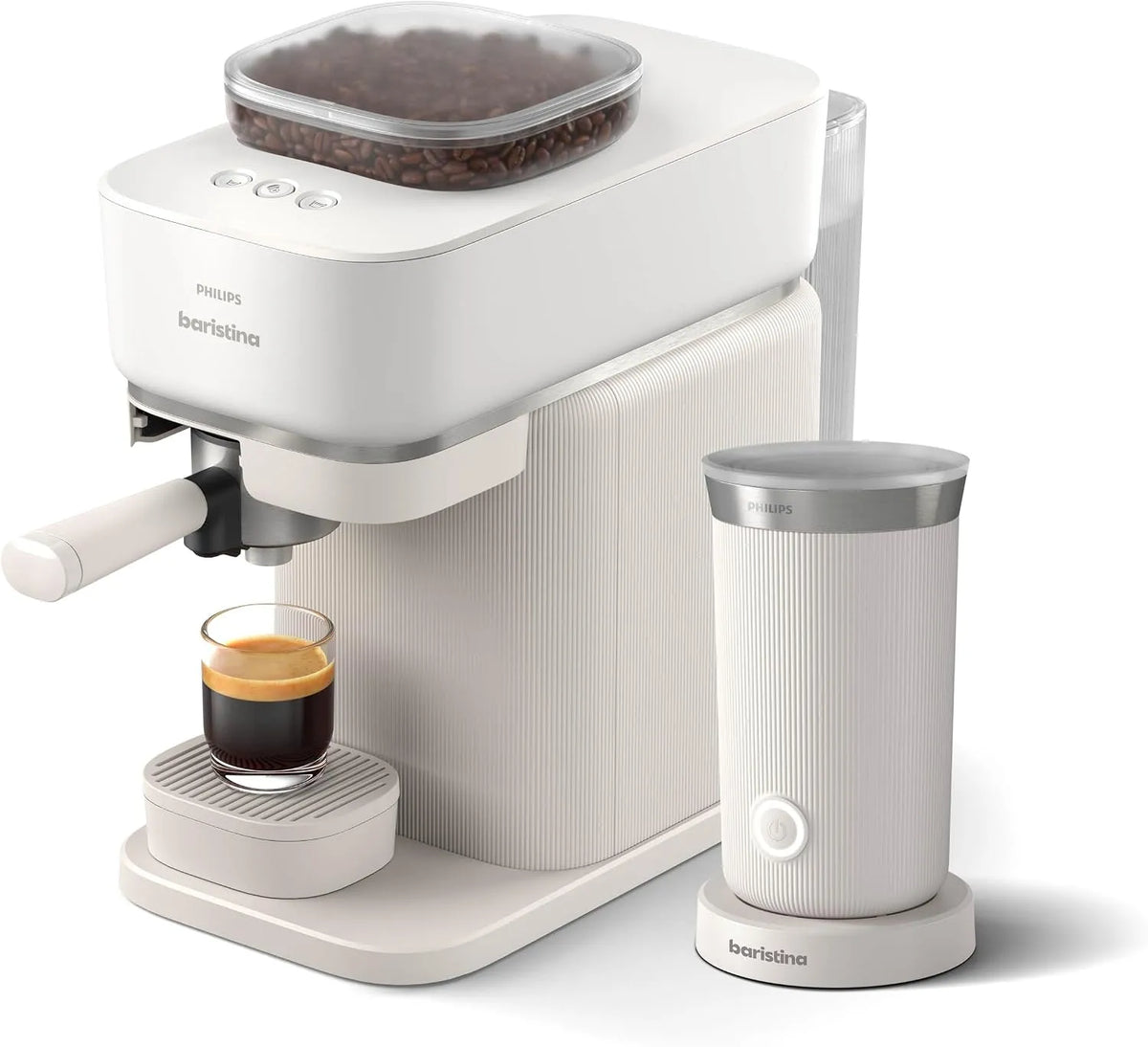 Philips Espressomaschine BAR303/00, Kaffeemaschine mit Mahlwerk & Siebträger, Automatisches Mahlen, leichte Reinigung, 16 Bar, Tampen & Brühen