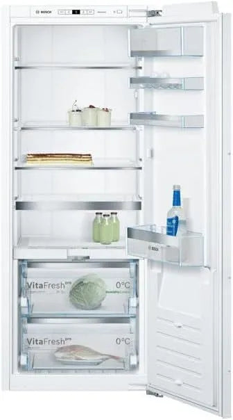 Bosch Kühlschrank KIF51AFE0, Serie 8 Einbau, VitaFresh pro 3x längere Frische, 140 x 56 cm Nische, Fassungsvermögen 222 L, Flachscharnier