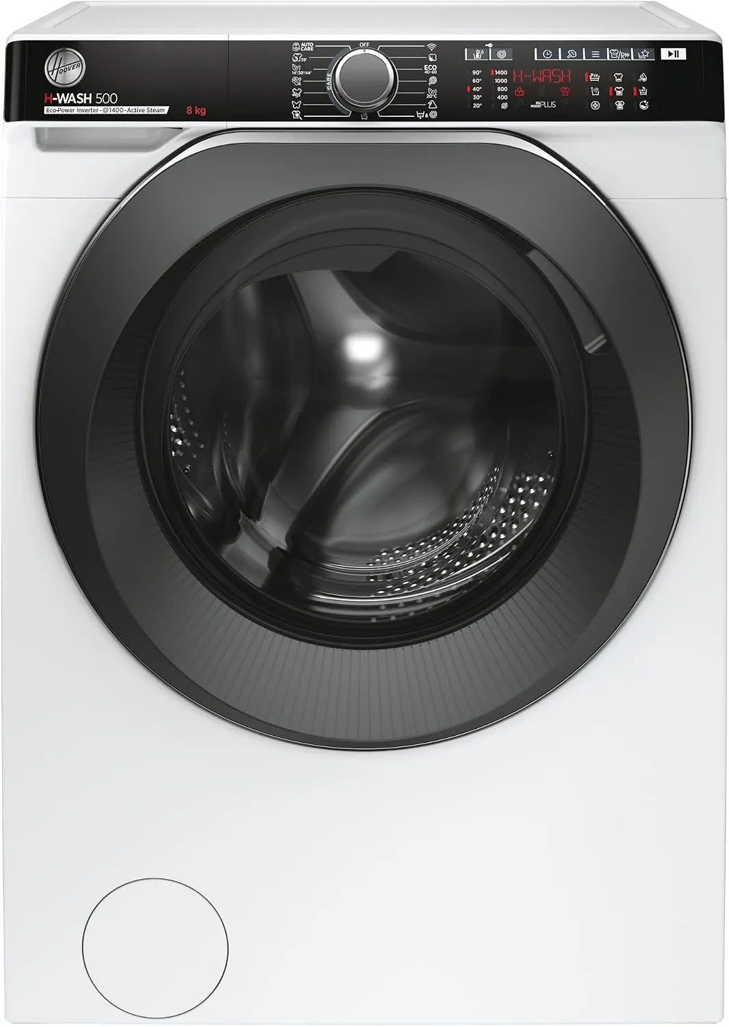 Hoover Waschmaschine H-WASH 500 HWP 48AMBC/1-S, Gewicht 8 kg, Eco-Power Inverter-Motor, Energieklasse A, Wi-Fi, ActiveSteam Dampf-Funktion