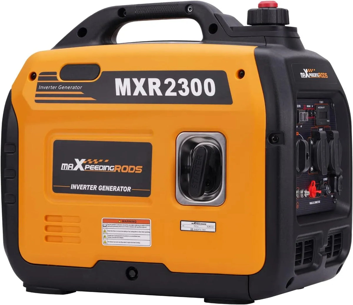 Stromerzeuger, Wohnwagen mit USB und 230 V Steckdosen, maXpeedingrods 2300W Inverter Superleise Tragbarer für Outdoor Camping Wohnmobil 4