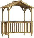 VidaXL Grill, Kiefernholz Imprägniert Grillpavillon Pavillon Grillzelt Grillhütte Überdachung Windschutz Grillüberdachung 163,5x93x210cm