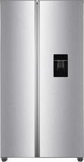 PKM Kühl-Gefrierkombination SBS288-151EIXWD 286kWh, 39dB, Inox Design, Wasserspender, in freistehender Ausführung, Fassungsvermögen 288 Liter Kühlen