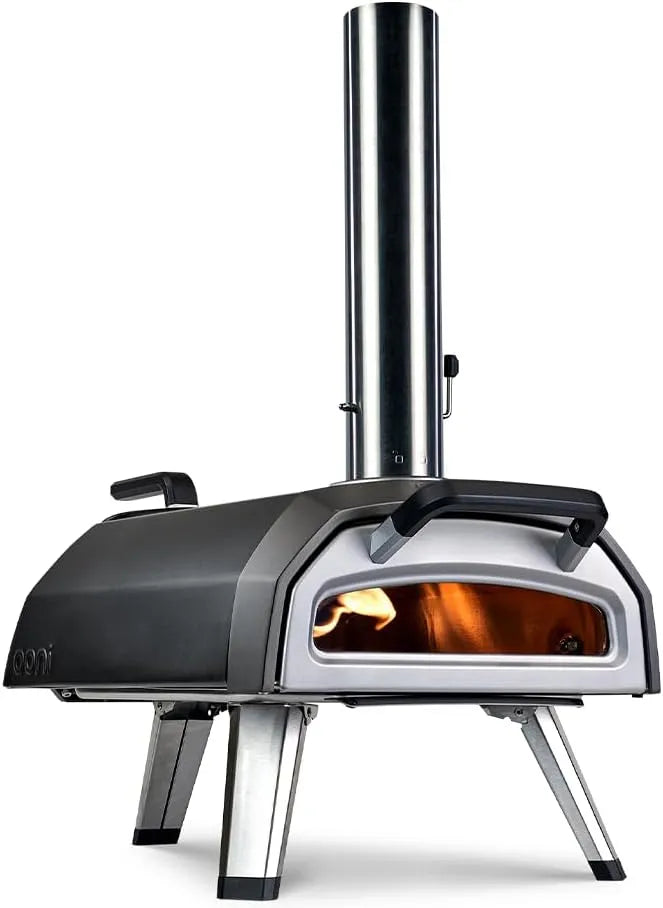 Grill, Pizza in 60 Sekunden fertig, Holzkohle für Grillen, Ooni Karu 2 Multi-Brennstoff Tragbarer Outdoor Ofen Gas, Kochen und Backen