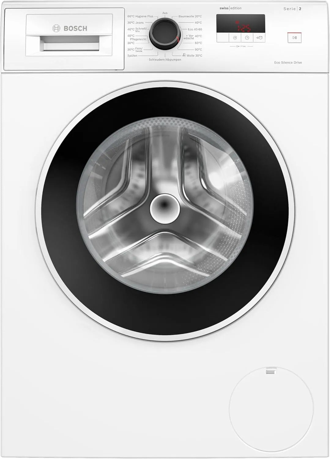 Bosch Waschmaschine 1400 WGE0240V, Gewicht 7 kg, Serie 2, U, Hygienische Wäsche, Dunkle Wäsche, min, Frontbeladung, Nachlegefunktion, Speed Perfect