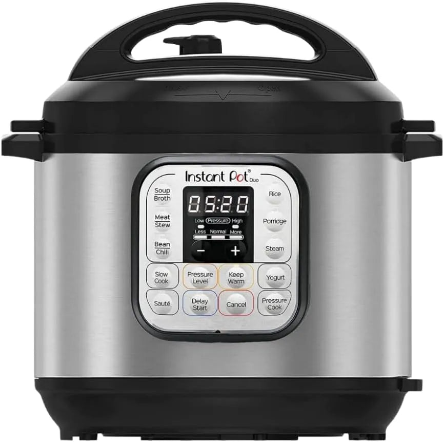 Duo 30 Elektro-Multikocher Instant Pot, Fassungsvermögen 3L, Schongarer, Sautierpfanne, Dampfgarer und Speisewärmer, Silver, Schnellkochtopf