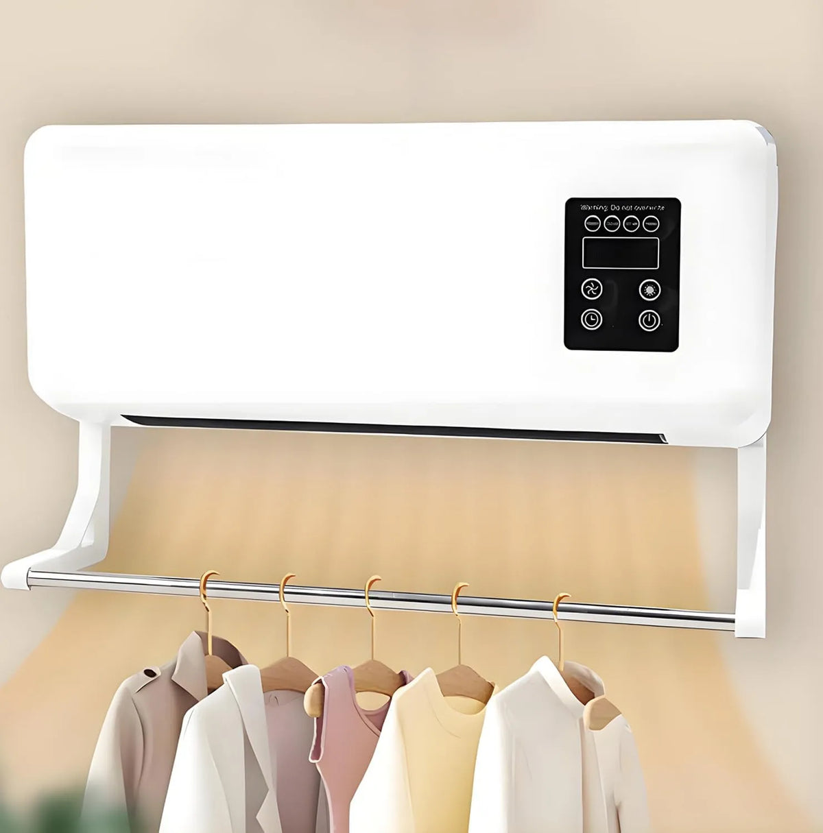 Klimaanlage 3-in-1-Kombination tragbar, wandmontierte, aus und Wäscheständer, wandmontierte ohne Fenster, Mini, für Badezimmer, Büro, Wohnmobil